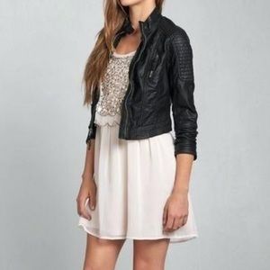 Abercrombie Faux Leather Moto Jacket